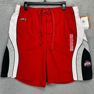 Ohio State Buckeyes Mens Swim Trunks Large Red Mesh Lined Logo P2 Pro Player NEW